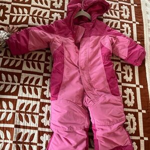 L.L. Bean Kids Pink Snowsuit